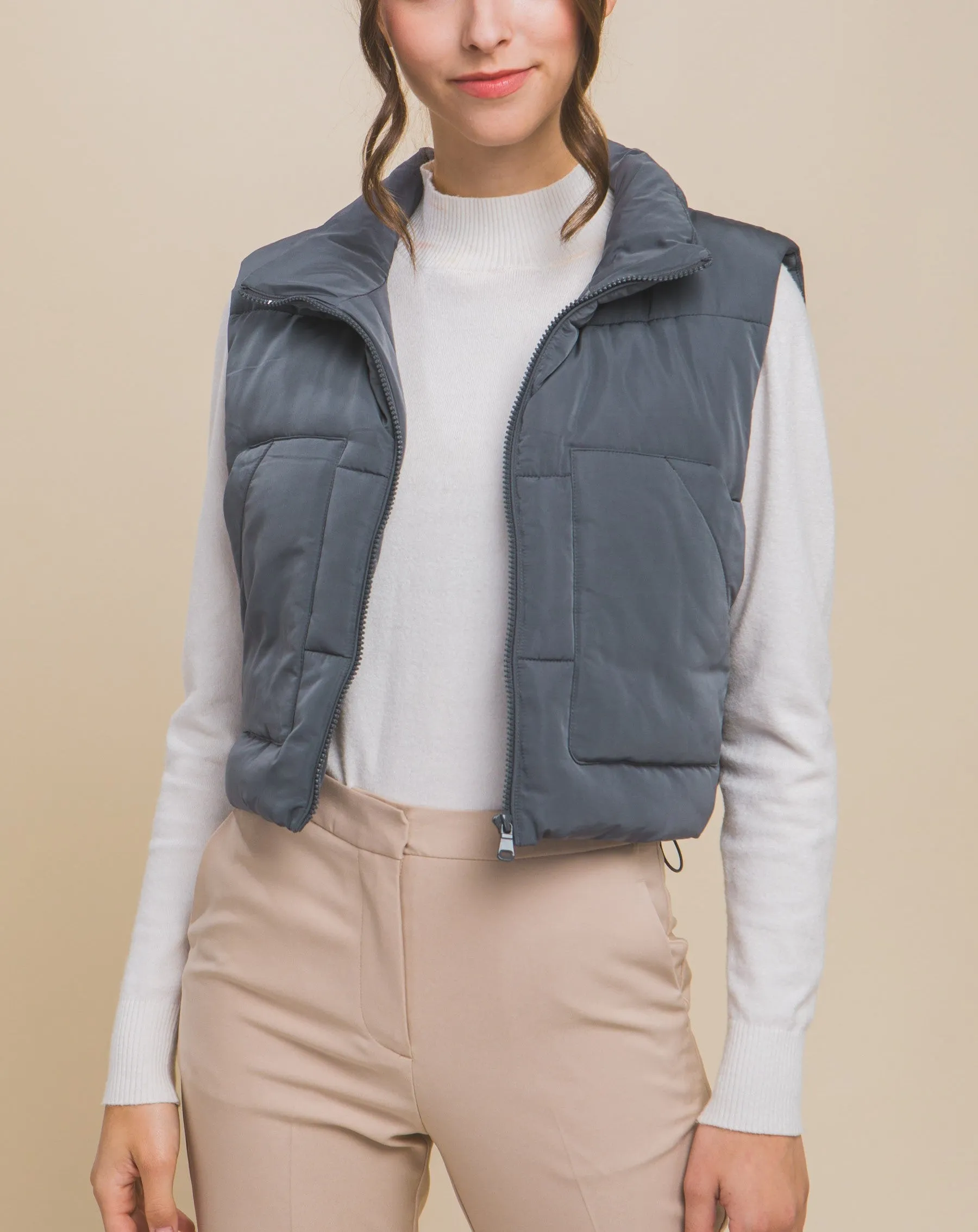 Moonbeam Cropped Vest