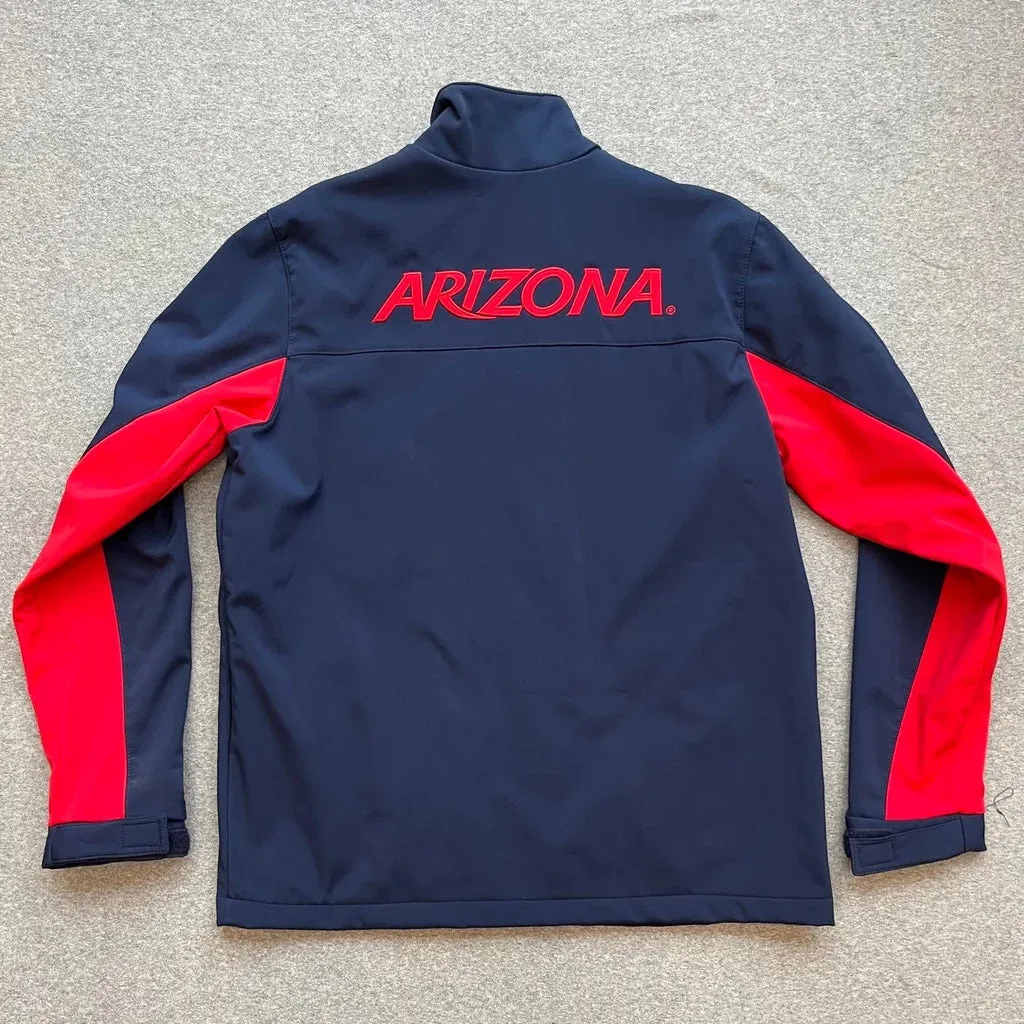 NAVY UNIVERSITY OF ARIZONA SOFTSHELL JACKET