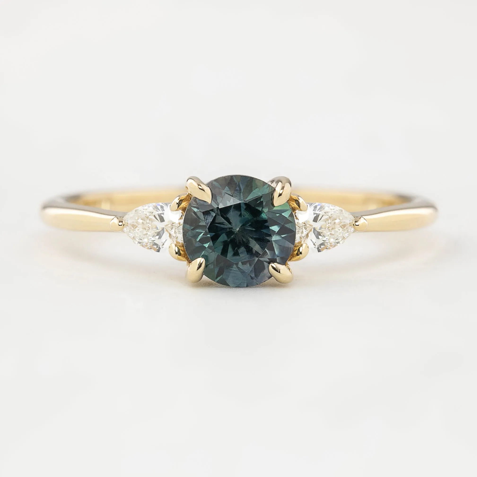 Olivia Ring - 0.93ct Teal Blue Montana Sapphire (One of a kind)