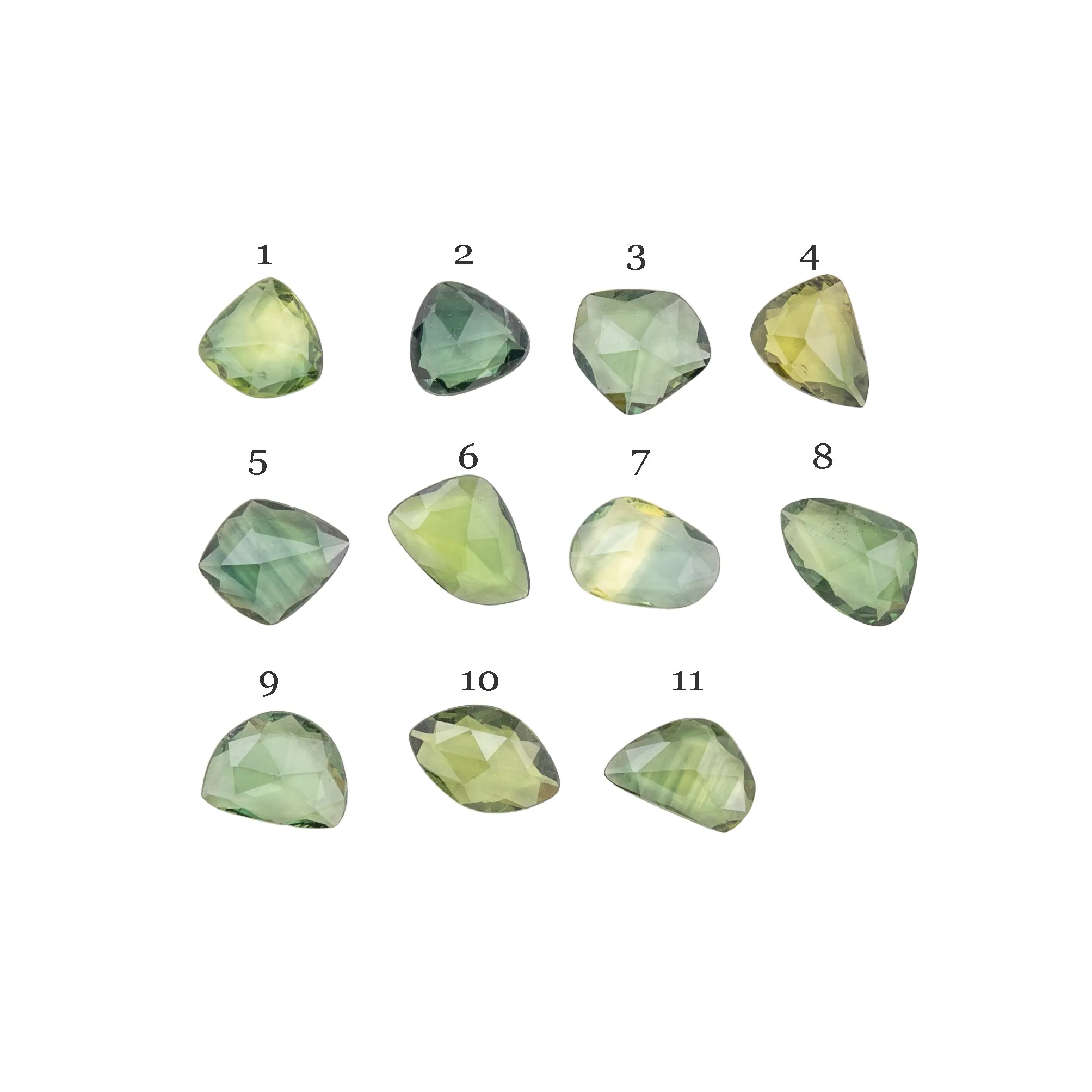 Organic Shape Green Sapphire 0.50ct CS221