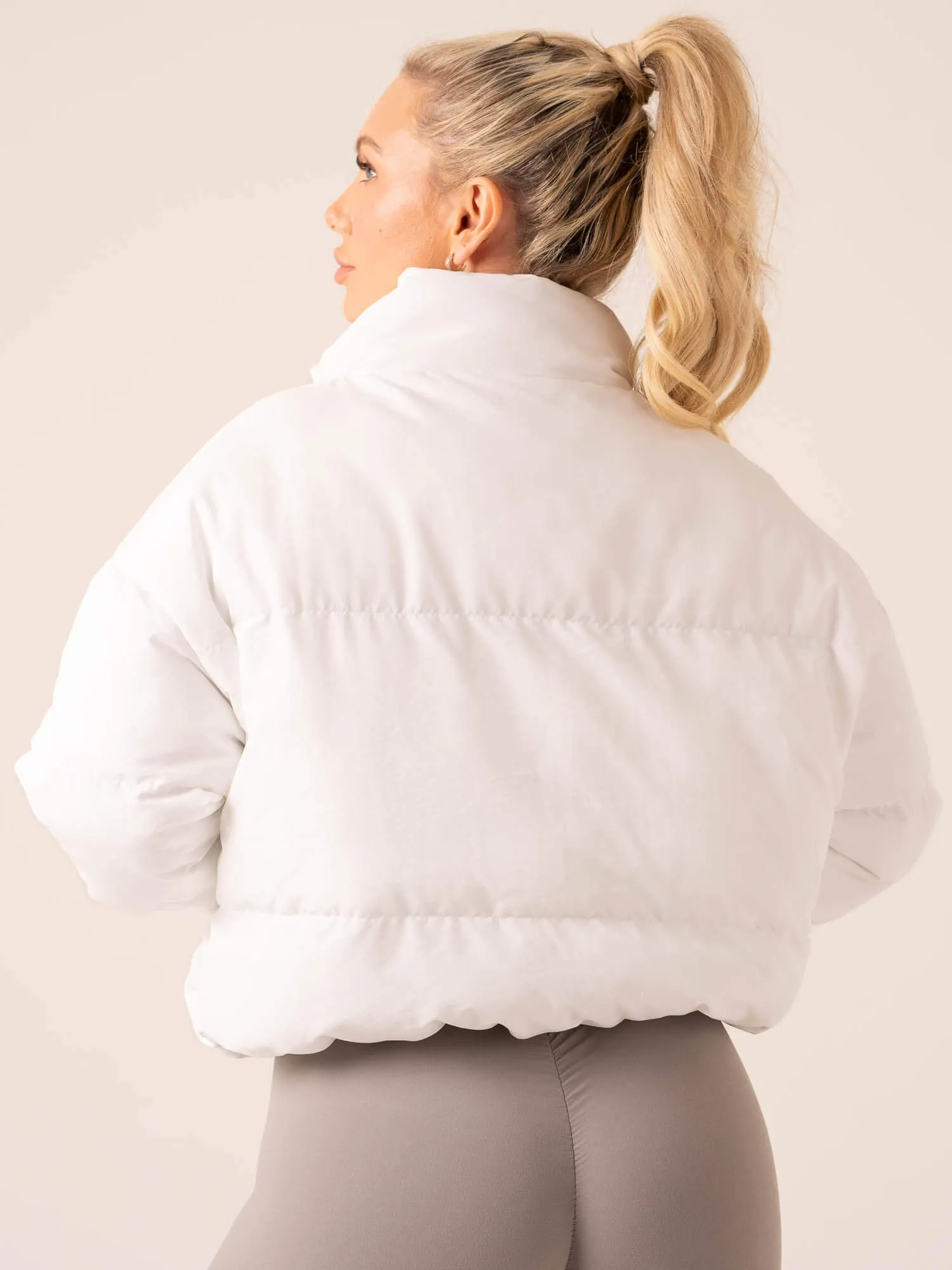 Pace Puffer Jacket - White