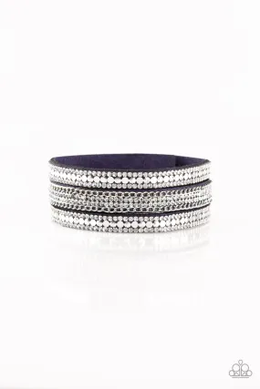 Paparazzi Fashion Fanatic - Blue Wrap Bracelet