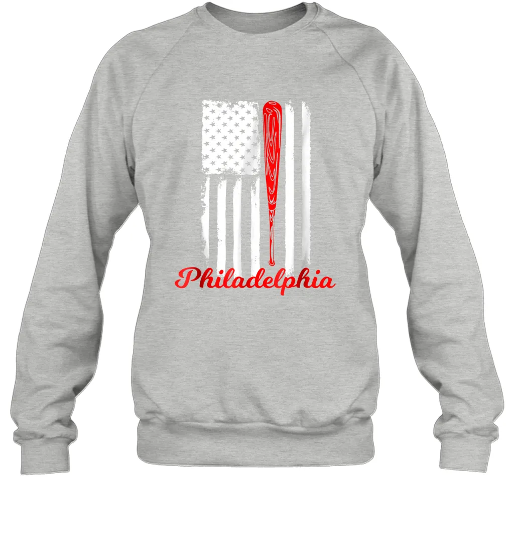 Philadelphia Baseball Flag For Philly Baseball Fans Sweatshirt