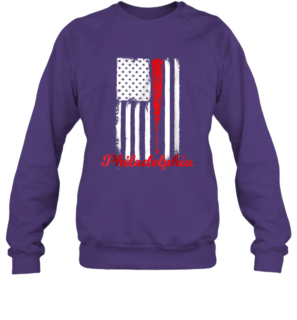 Philadelphia Baseball Flag For Philly Baseball Fans Sweatshirt