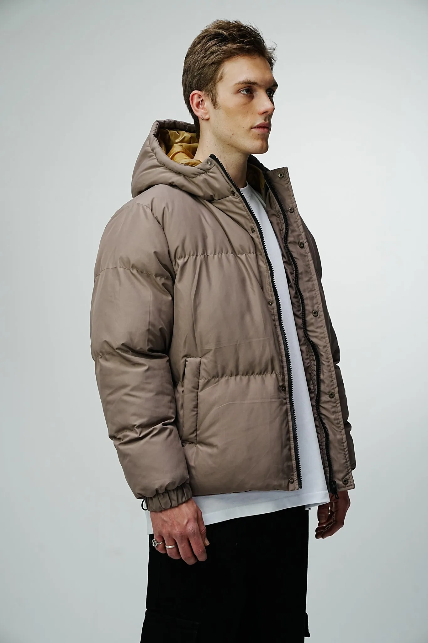 Premium Observer Puffer Jacket - Sepia Brown