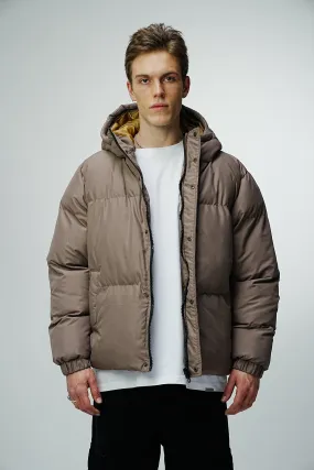 Premium Observer Puffer Jacket - Sepia Brown