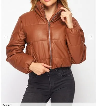 PU Crop Jacket