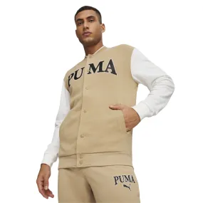 Puma Squad fleece bomber jacket 678971-83 dove grey