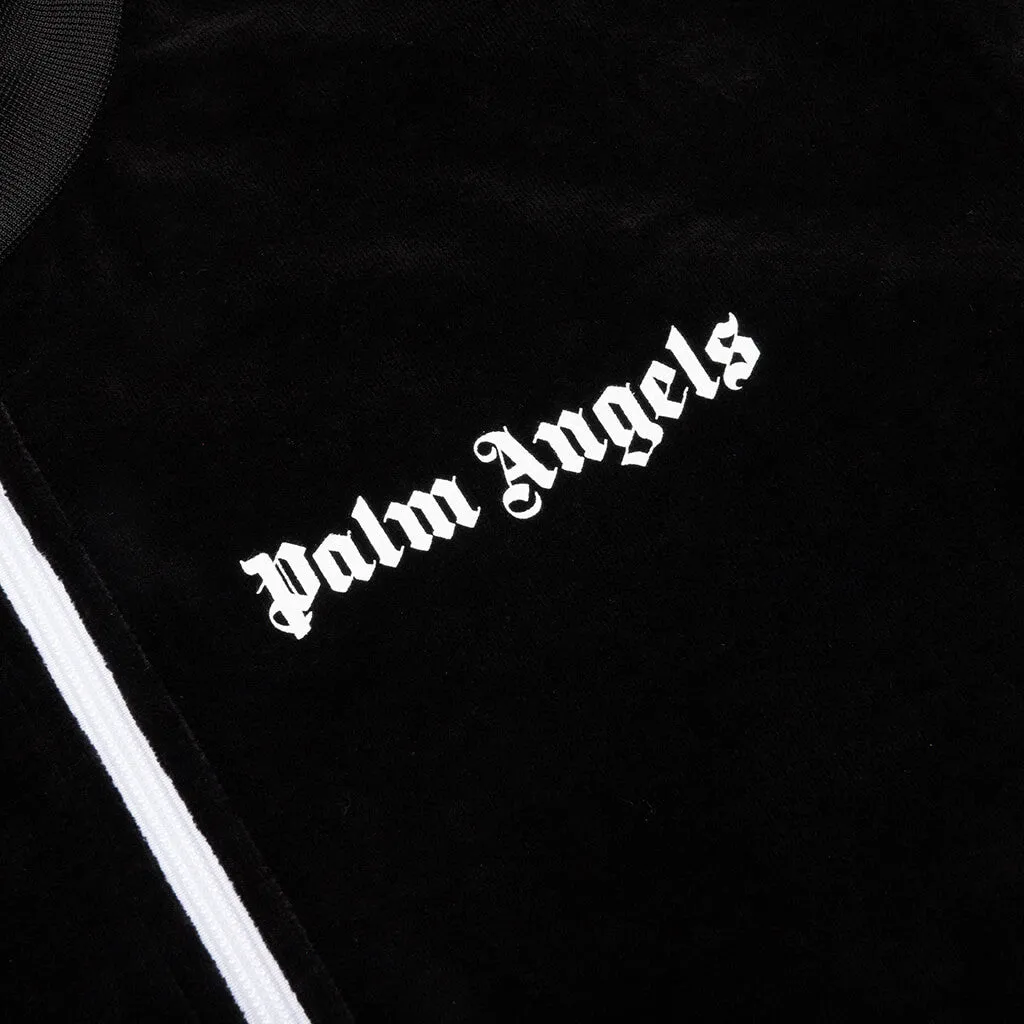 Rainbow Chenille Track Jacket - Black/White