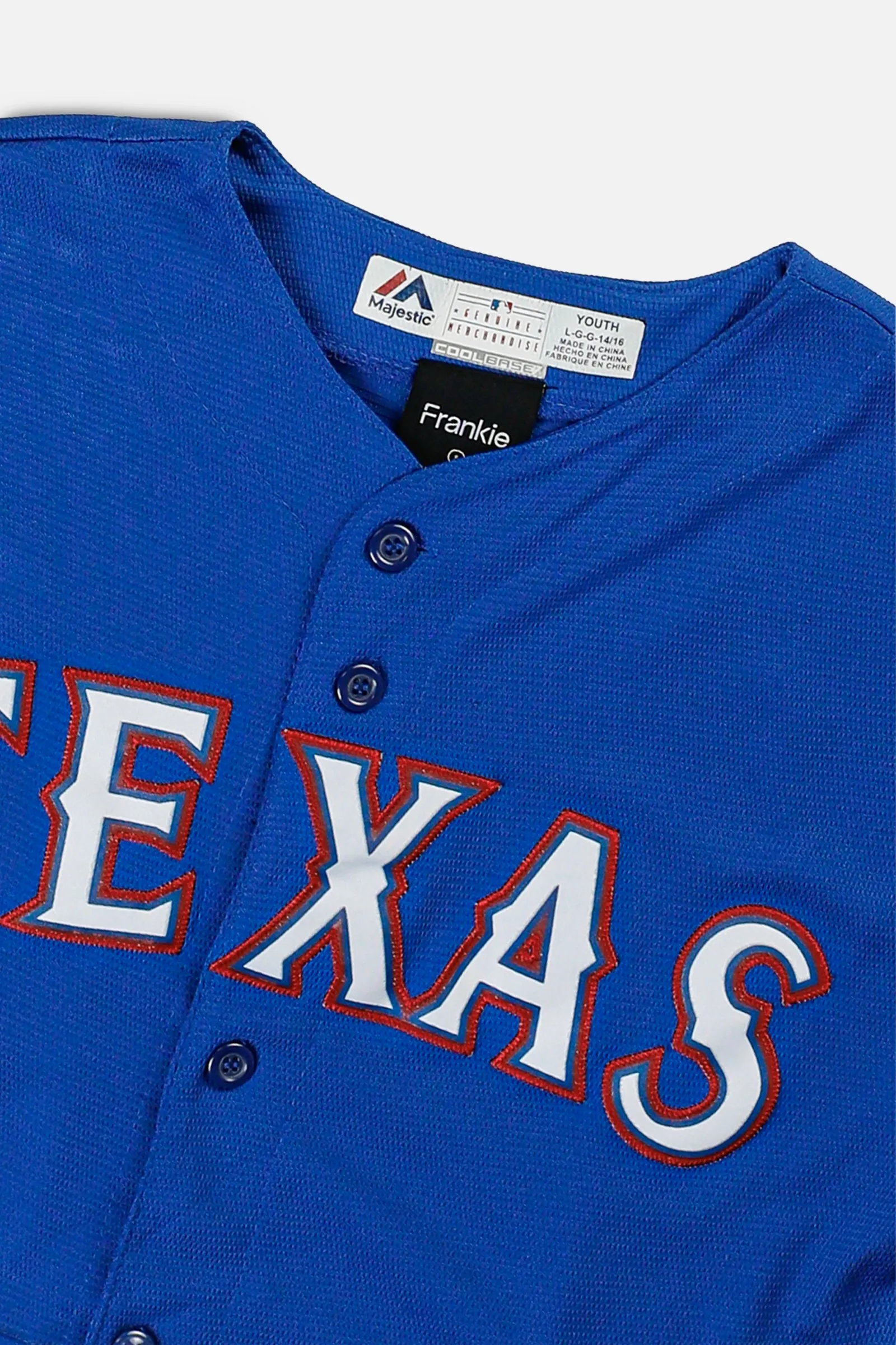 Rework Crop Texas Rangers MLB Jersey - S