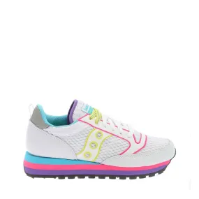 SAUCONY SNEAKERS JAZZ TRIPLE W 60568-2 BIANCO-NEON