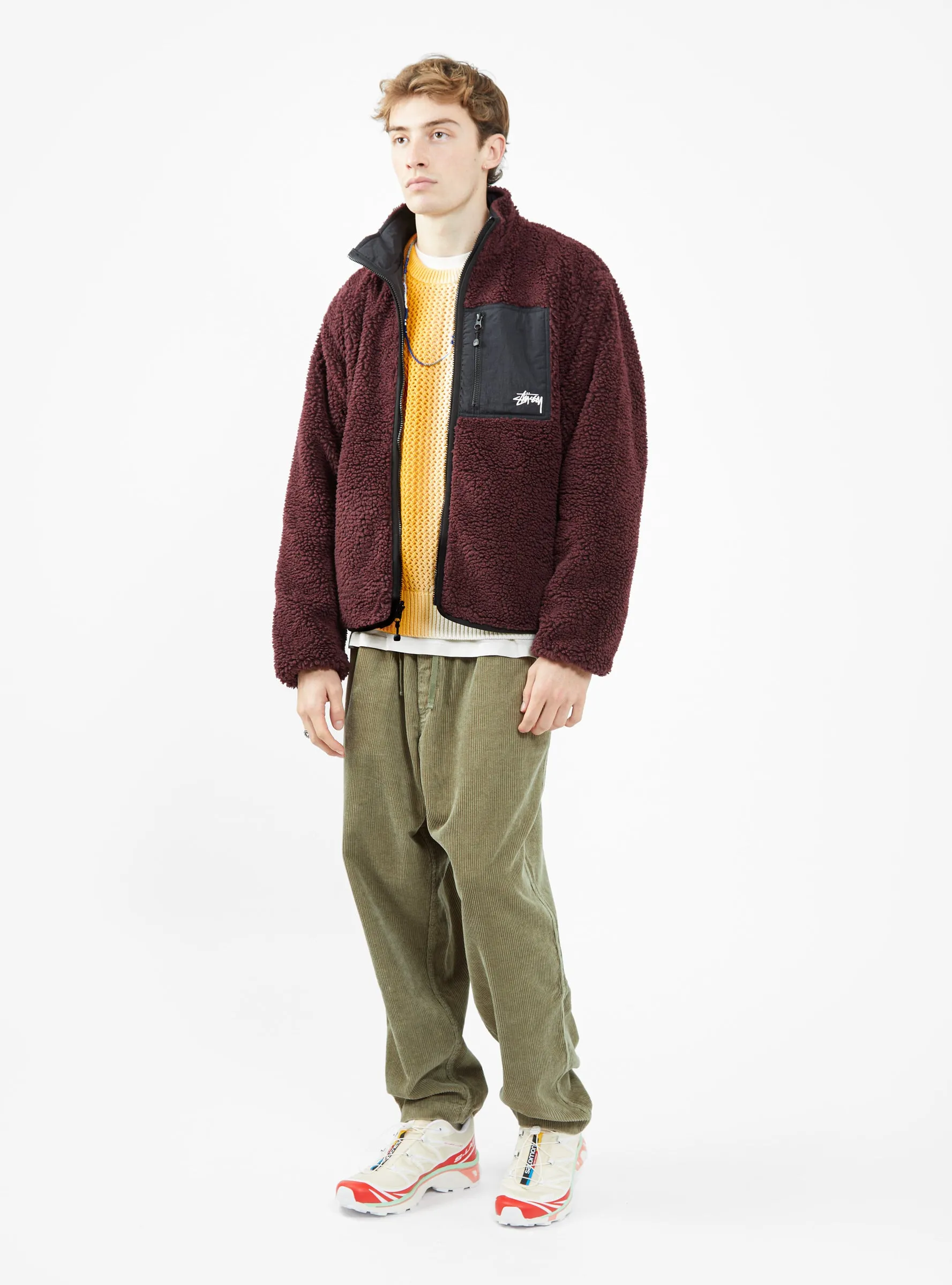 Sherpa Reversible Jacket Burgundy