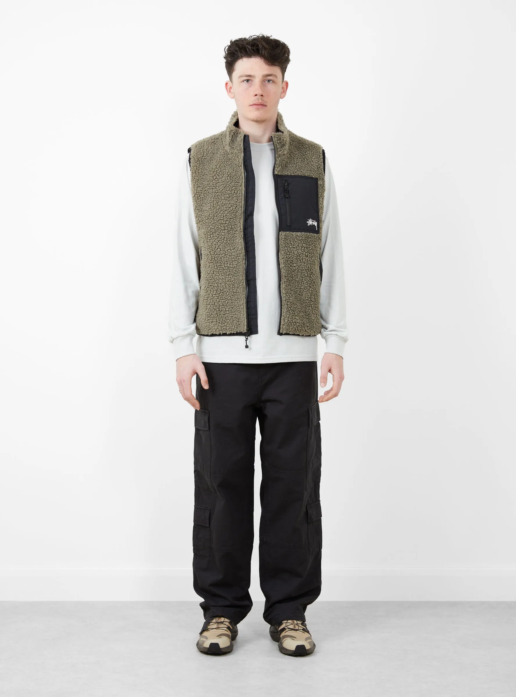 Sherpa Reversible Vest Stone