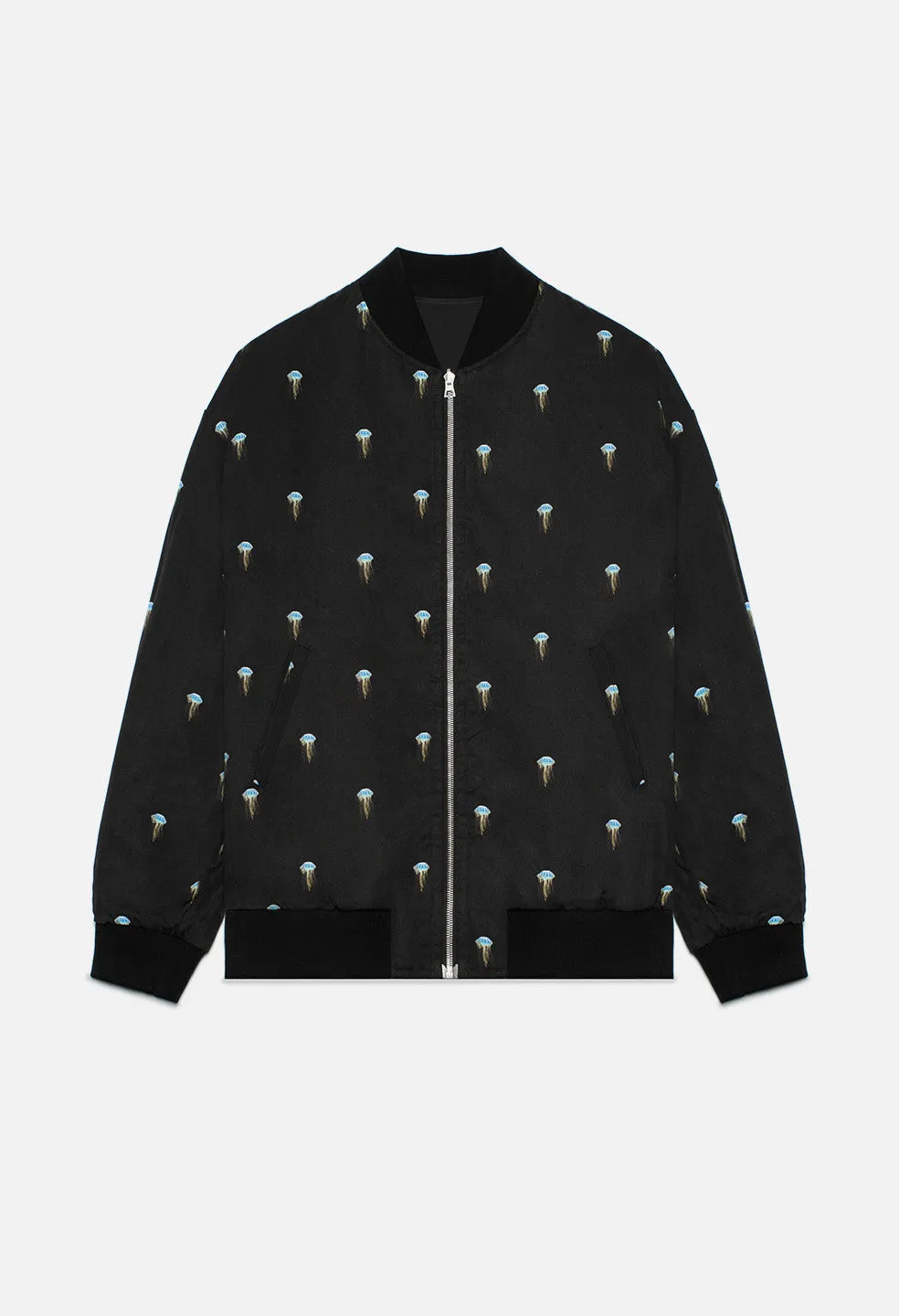 Silk Reversible Bomber / Black