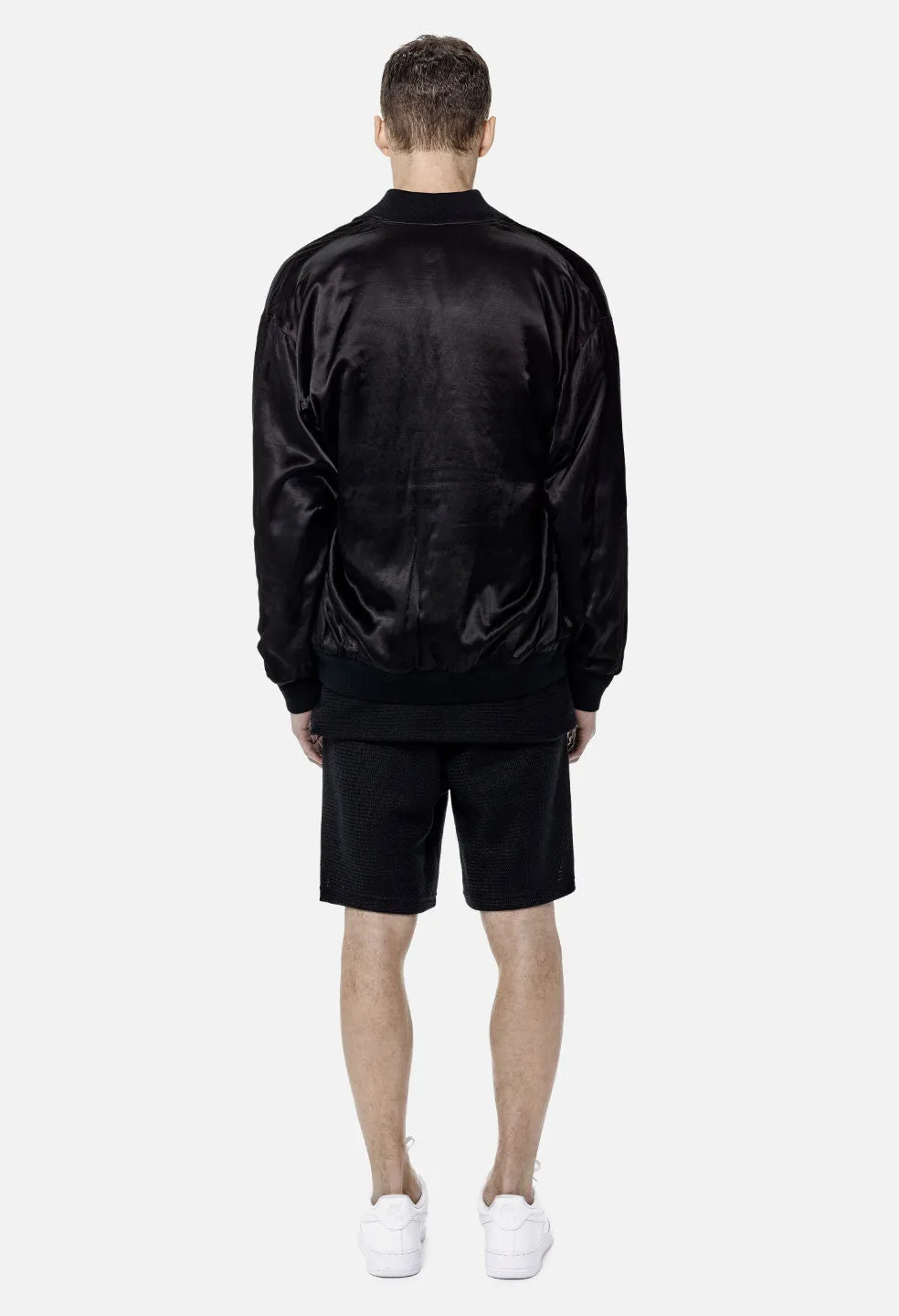 Silk Reversible Bomber / Black