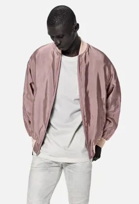 Silk Reversible Bomber / Pink