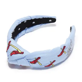 SKY ST.LOUIS CARDINALS EMBROIDERED KNOTTED HEADBAND