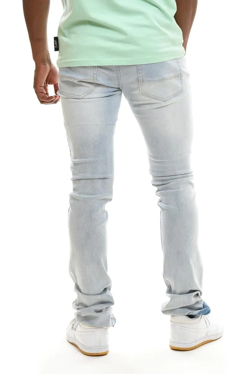 Switch Ripped Stacked Jean (Light Blue)