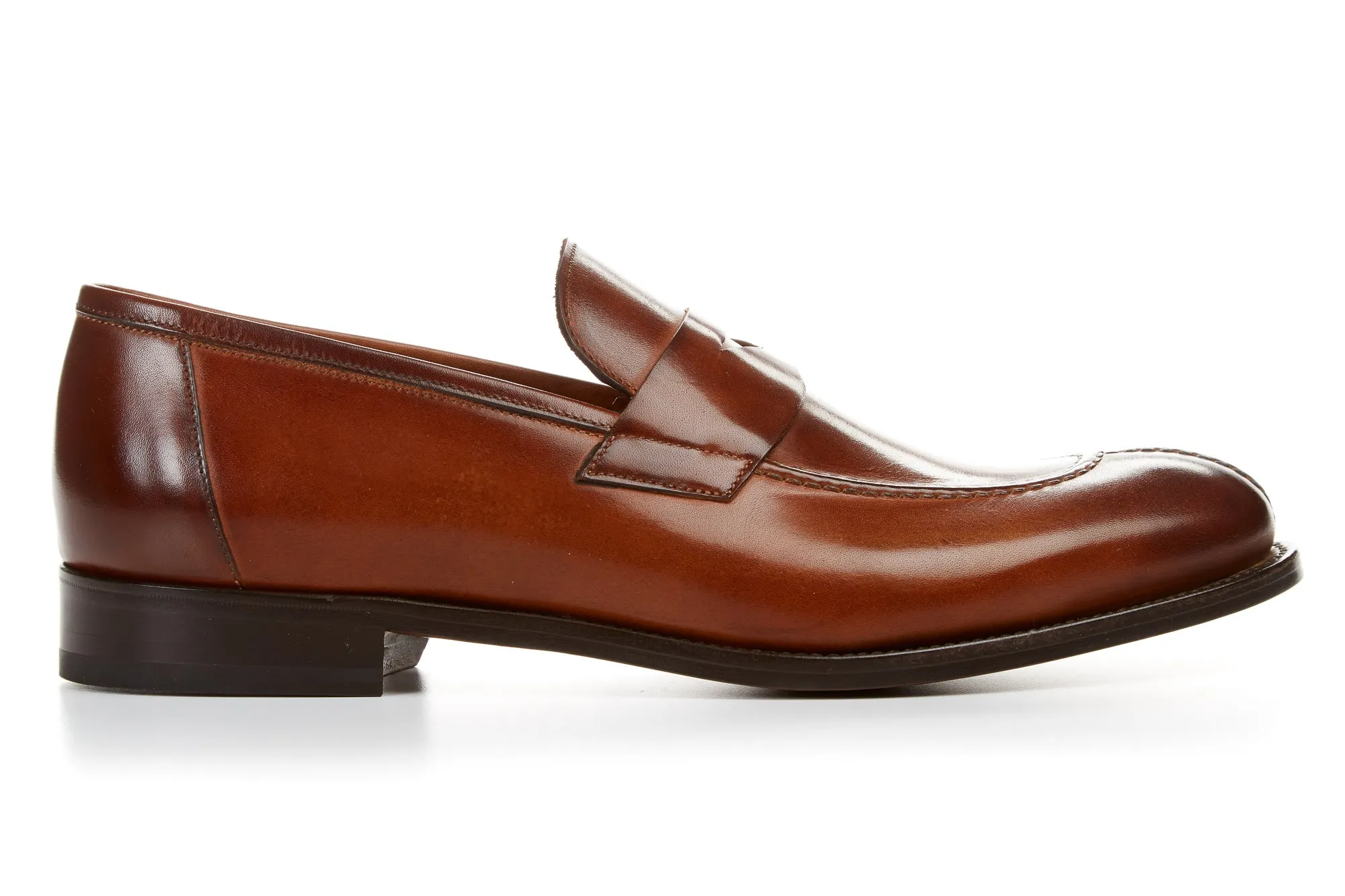 The Redford Split-Toe Penny Loafer - Havana Brown