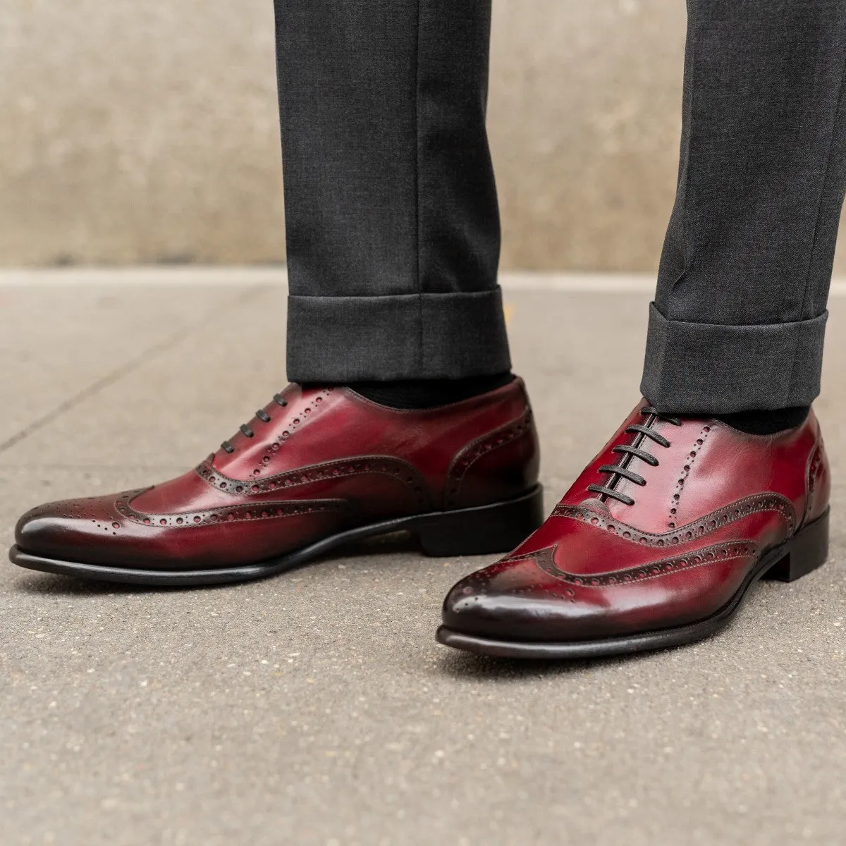 The West II Wingtip Oxford - Oxblood