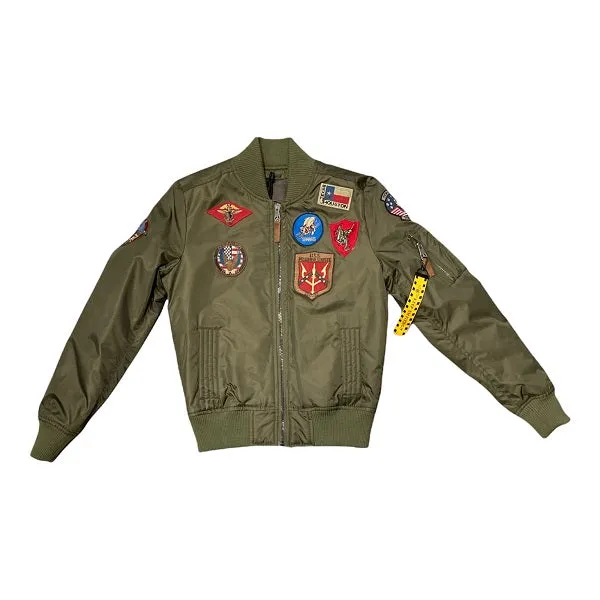 Top Gun bomber jacket for adults Hollywood 51678 52387 146 military green