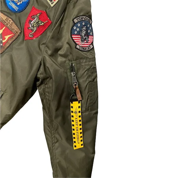 Top Gun bomber jacket for adults Hollywood 51678 52387 146 military green