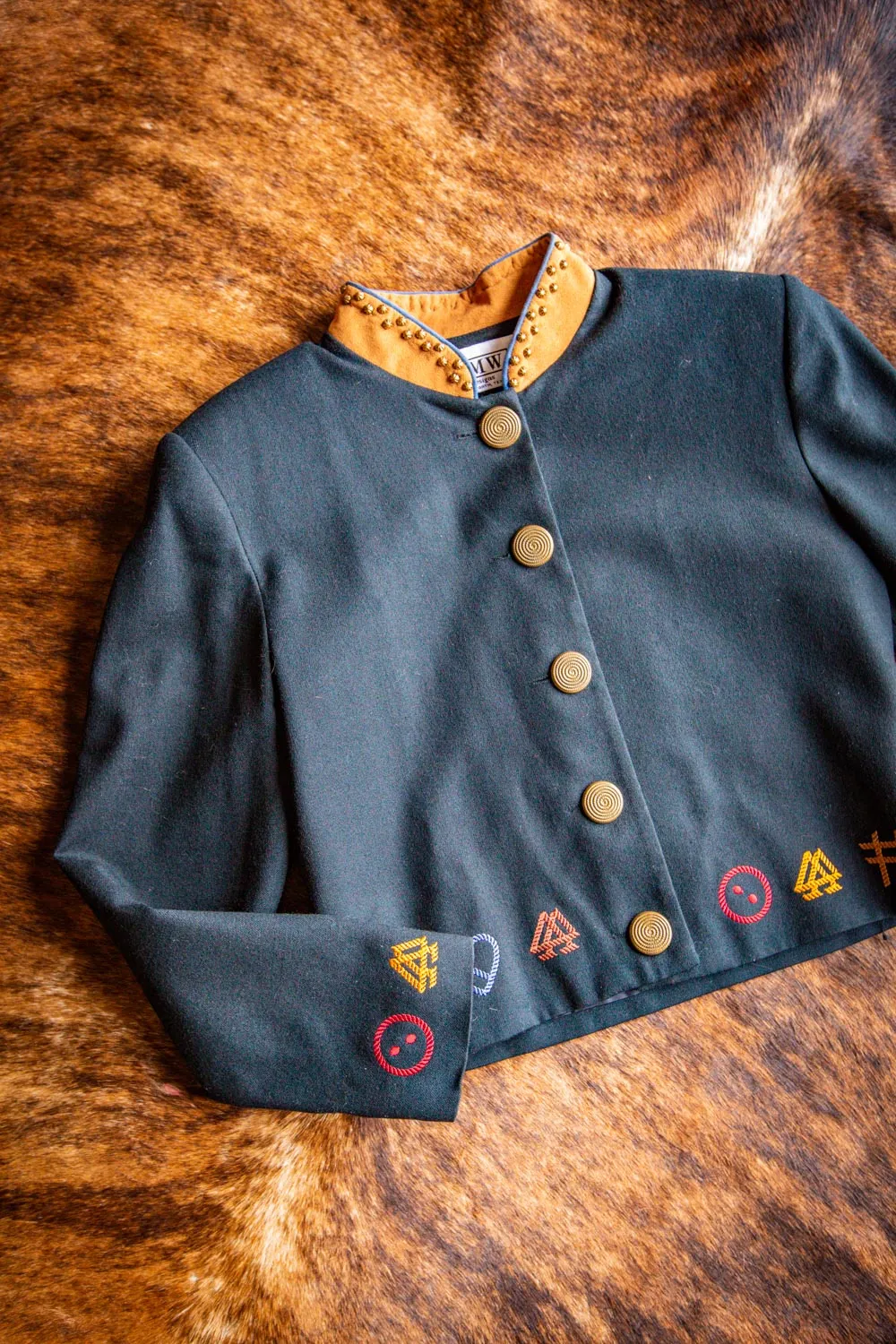 Vintage Embroidered Western Wool Jacket