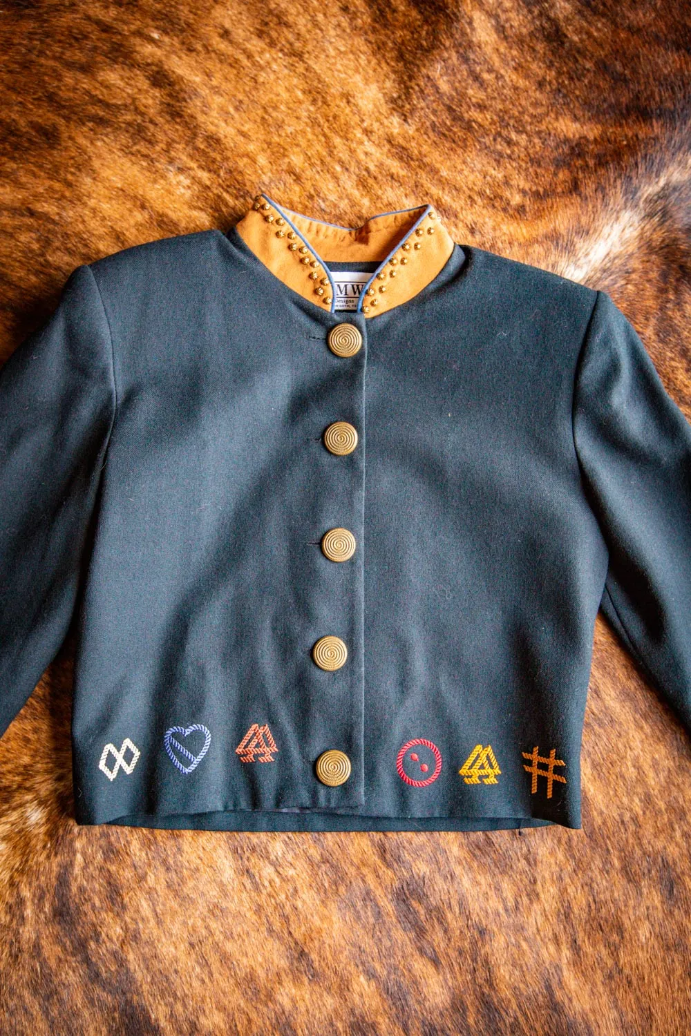 Vintage Embroidered Western Wool Jacket