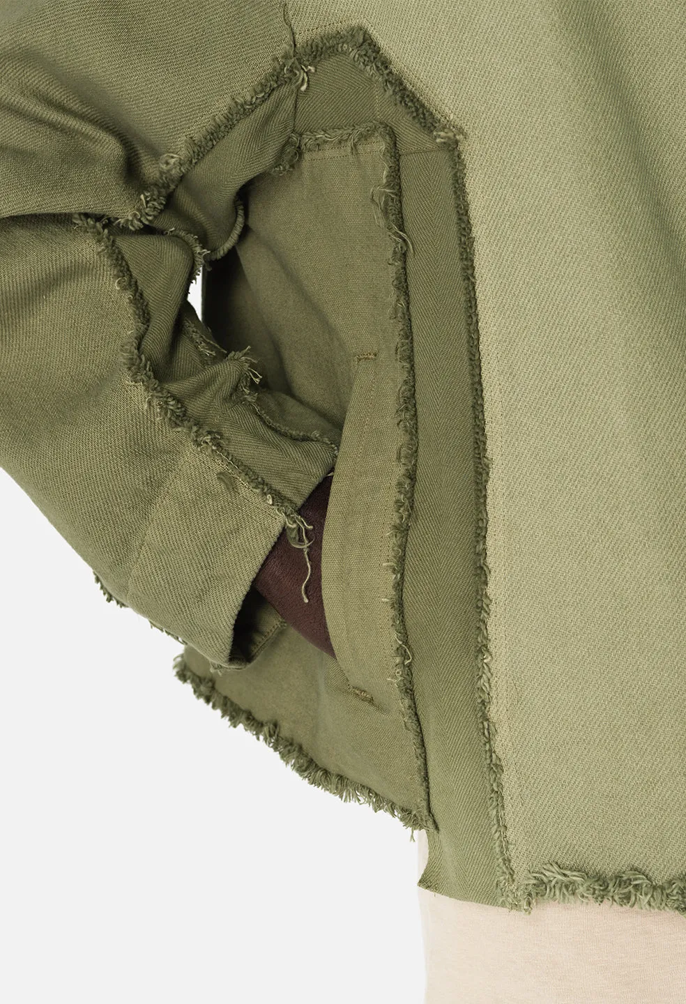 Vintage Slab Zip Jacket / Olive