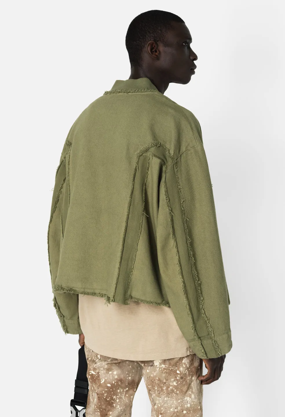 Vintage Slab Zip Jacket / Olive