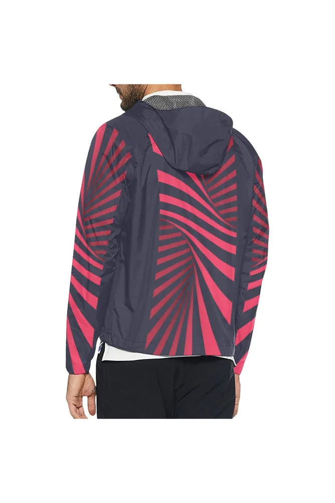 Winter Illusion All Over Print Windbreaker for Men (Model H23)