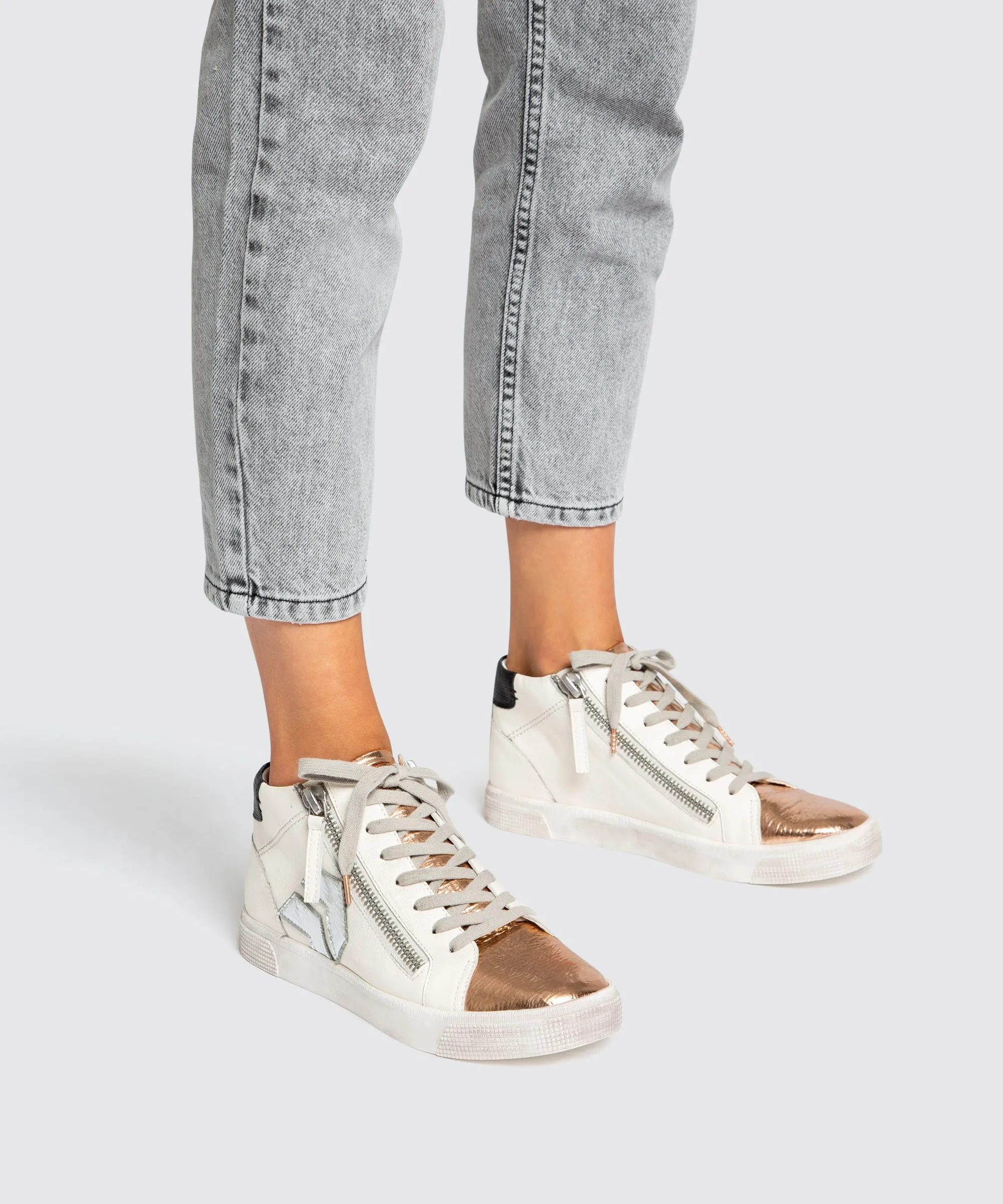 ZONYA SNEAKERS COPPER WHITE re:vita